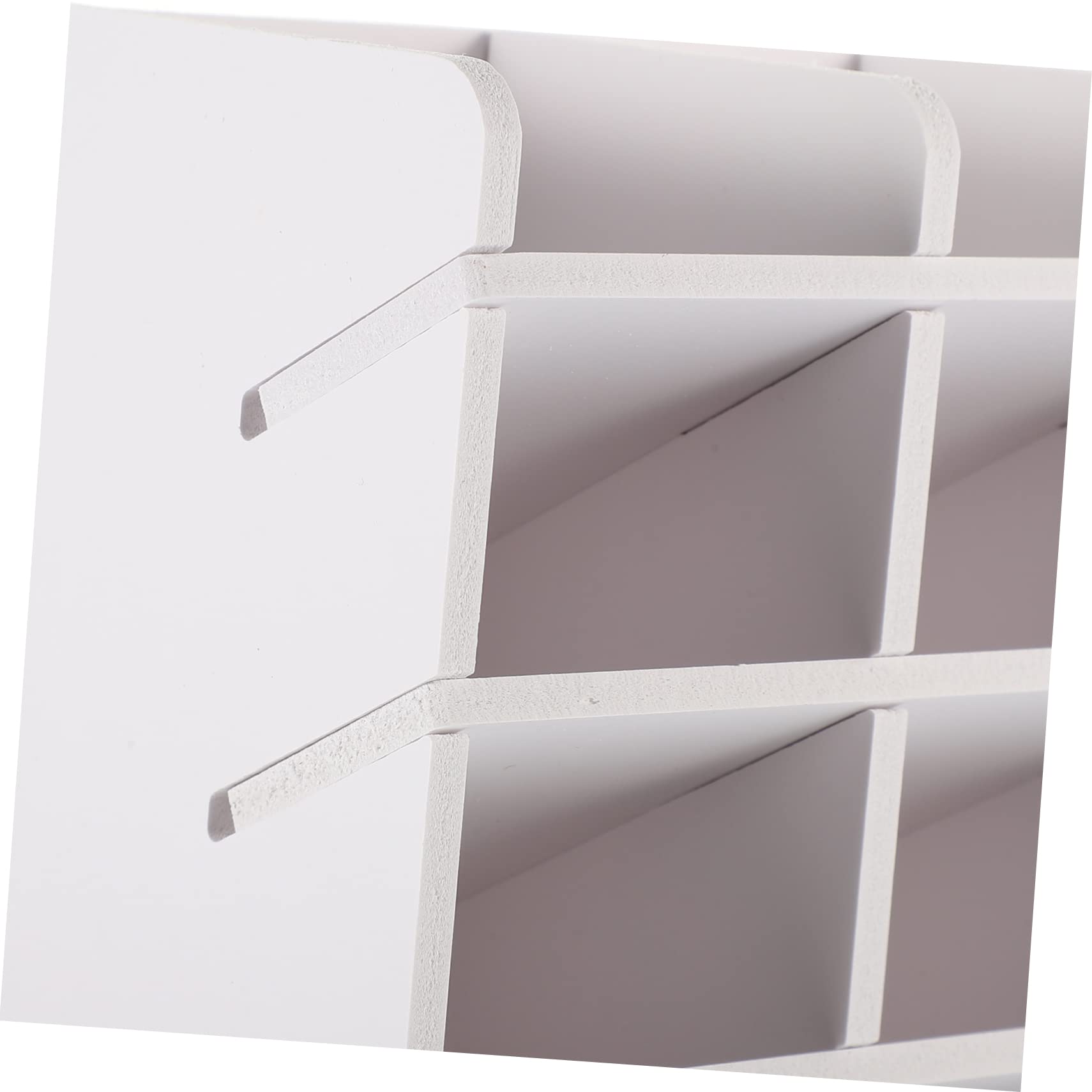 STOBOK Organizer da Scrivania Ufficio Bianco, Plastico, Multi Scomparti
