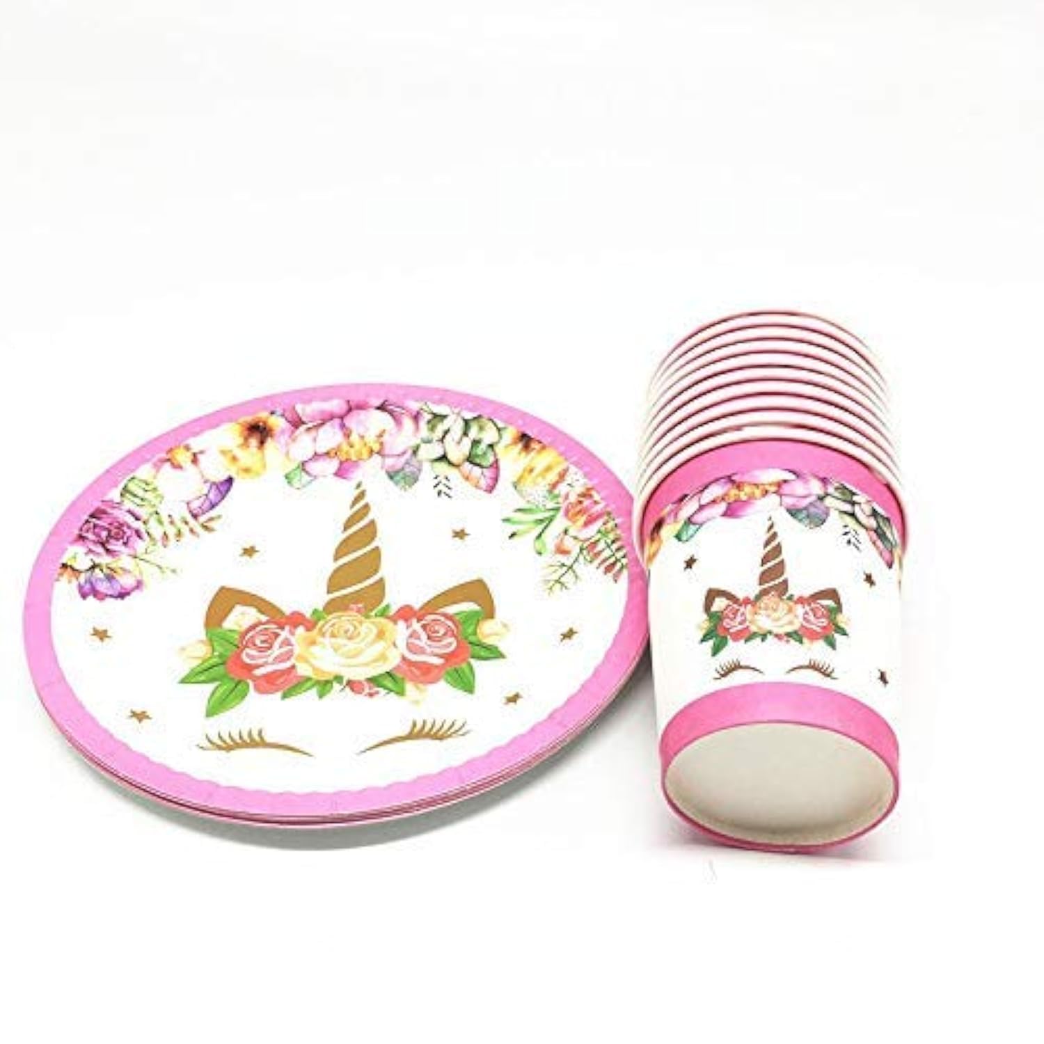 PartyToko Paper Plates (10) Paper Cups (10) Unicorn Themed Party, Children Birthday Party or First, Baby Shower, Birthday Gift Return Gifts Online (Unicorn) Plate Size 9 inch (B07RZLPBYV) Amazon Price History, Amazon Price Tracker