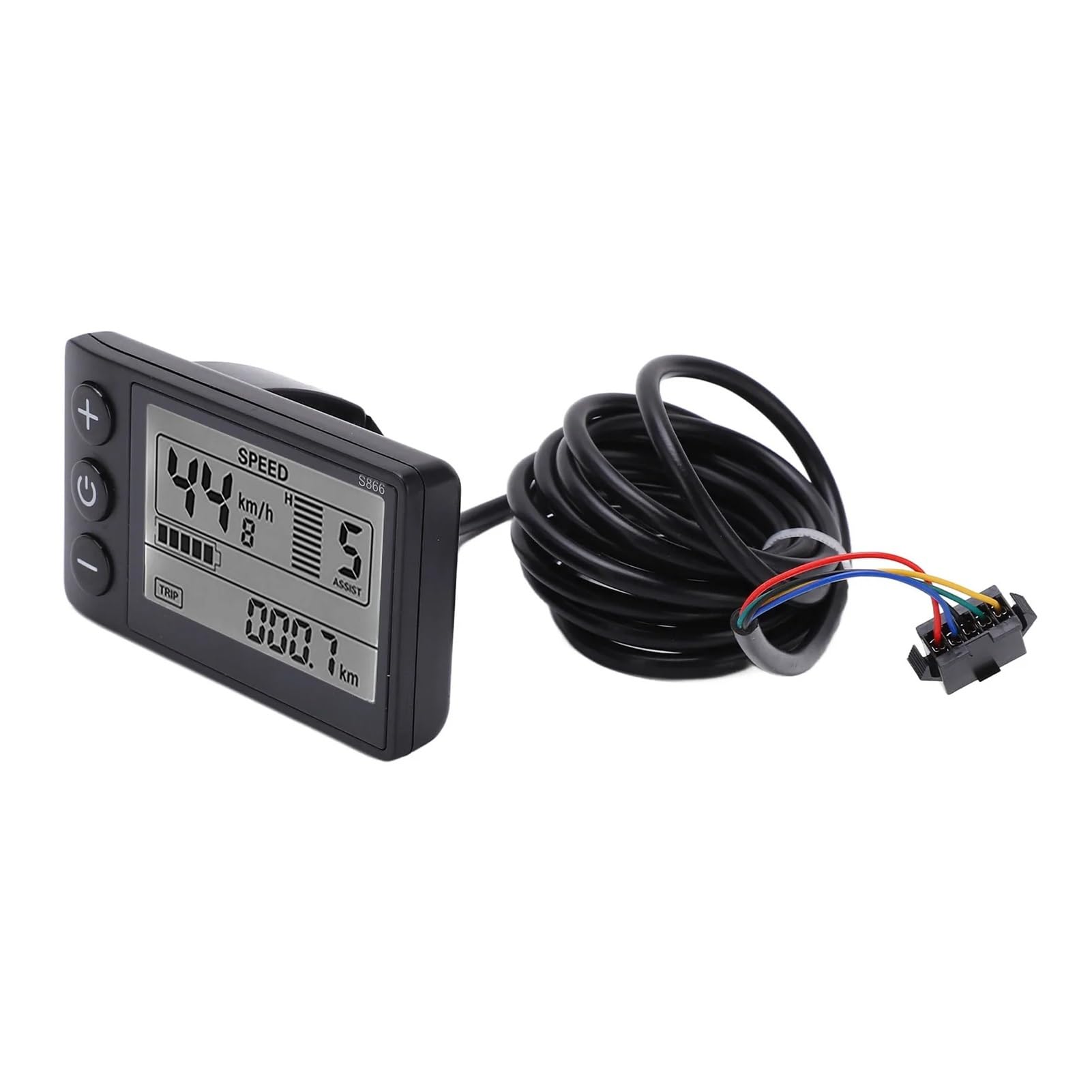 Wyświetlacz Roweru Elektrycznego, S866 Elektryczny Miernik LCD Z Wyświetlaczem 24V 36V 48V Panel