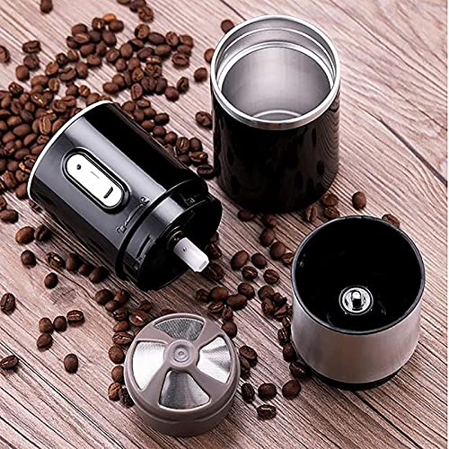 WGLL Molinillo de café eléctrico con múltiples moler ajustes, Cuchillas de Acero Inoxidable, Negro - Imagen 5