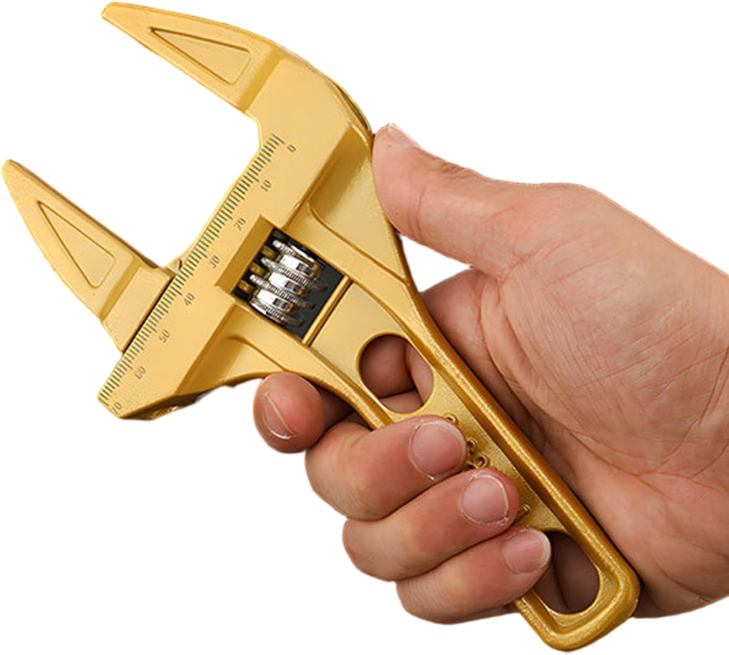 Plumber Wrench, 8-68mm Aluminium Alloy Large Opening Wrench With Short Handle, Non-slip Adjustable Plumbing Tools For Bathroom, Tube