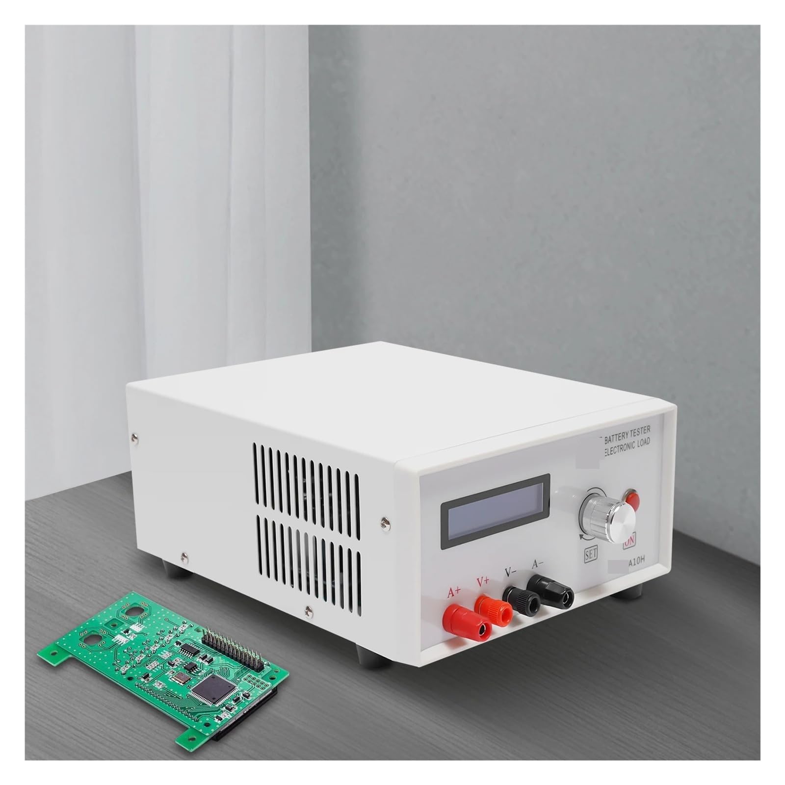 Comprobador de capacidad de carga/descarga de batería A10H con pantalla LCD, carga electrónica
