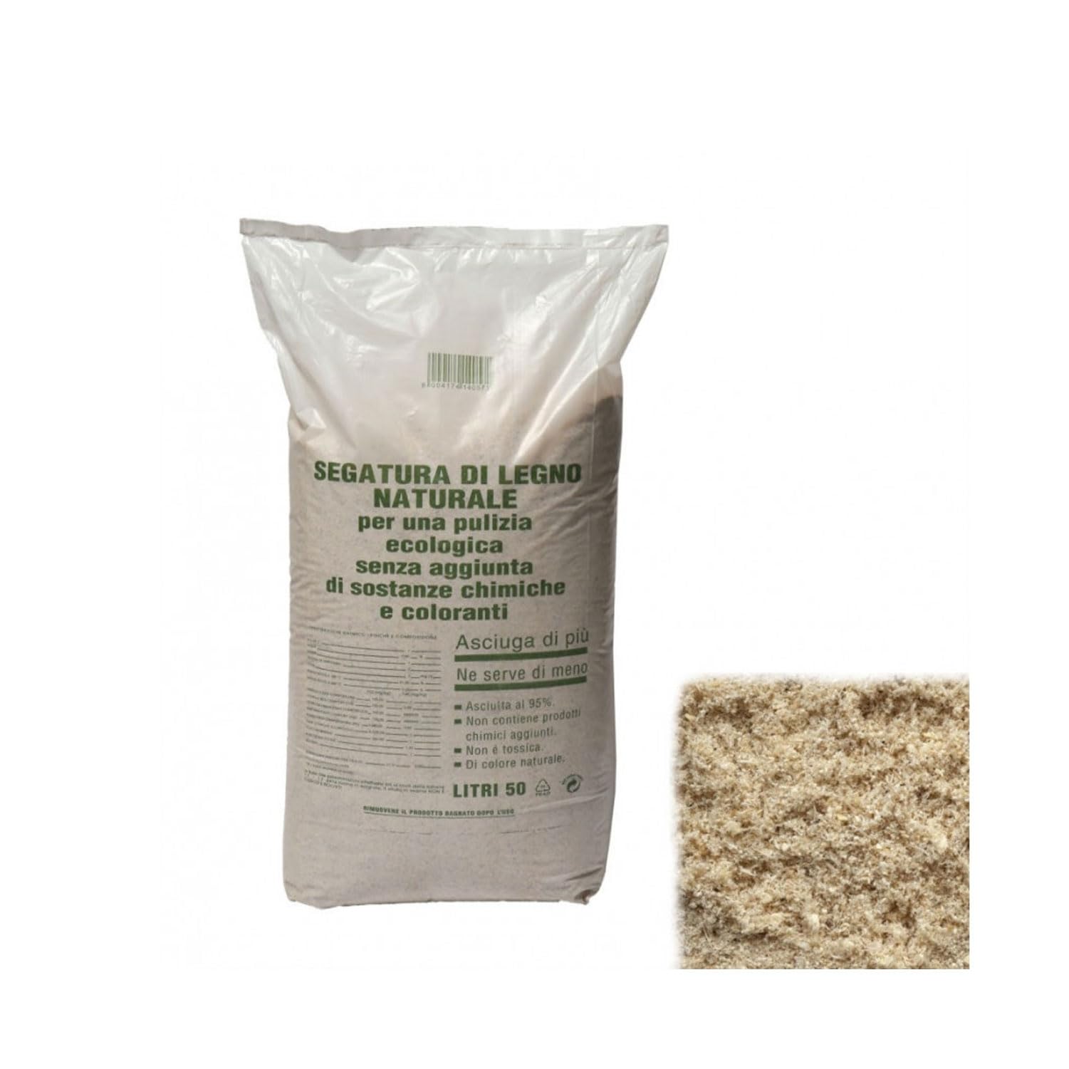 Generic Sciure de Bois Naturelle Sèche à 95 % 50 Litres