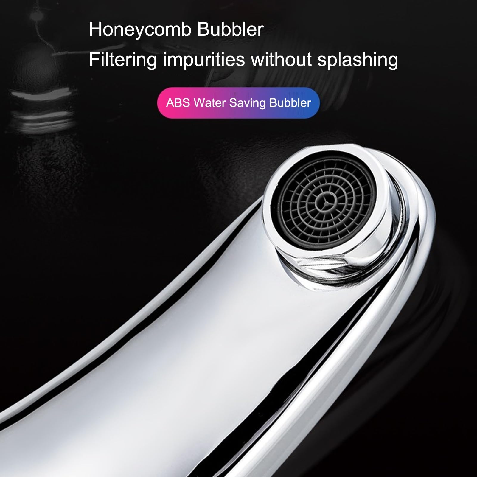 Grifo automático con Sensor, Grifo Inteligente de Agua fría y Caliente, Alimentado por batería de CC, se apaga automáticamente en 1 Segundo (Agua de aleación 2).