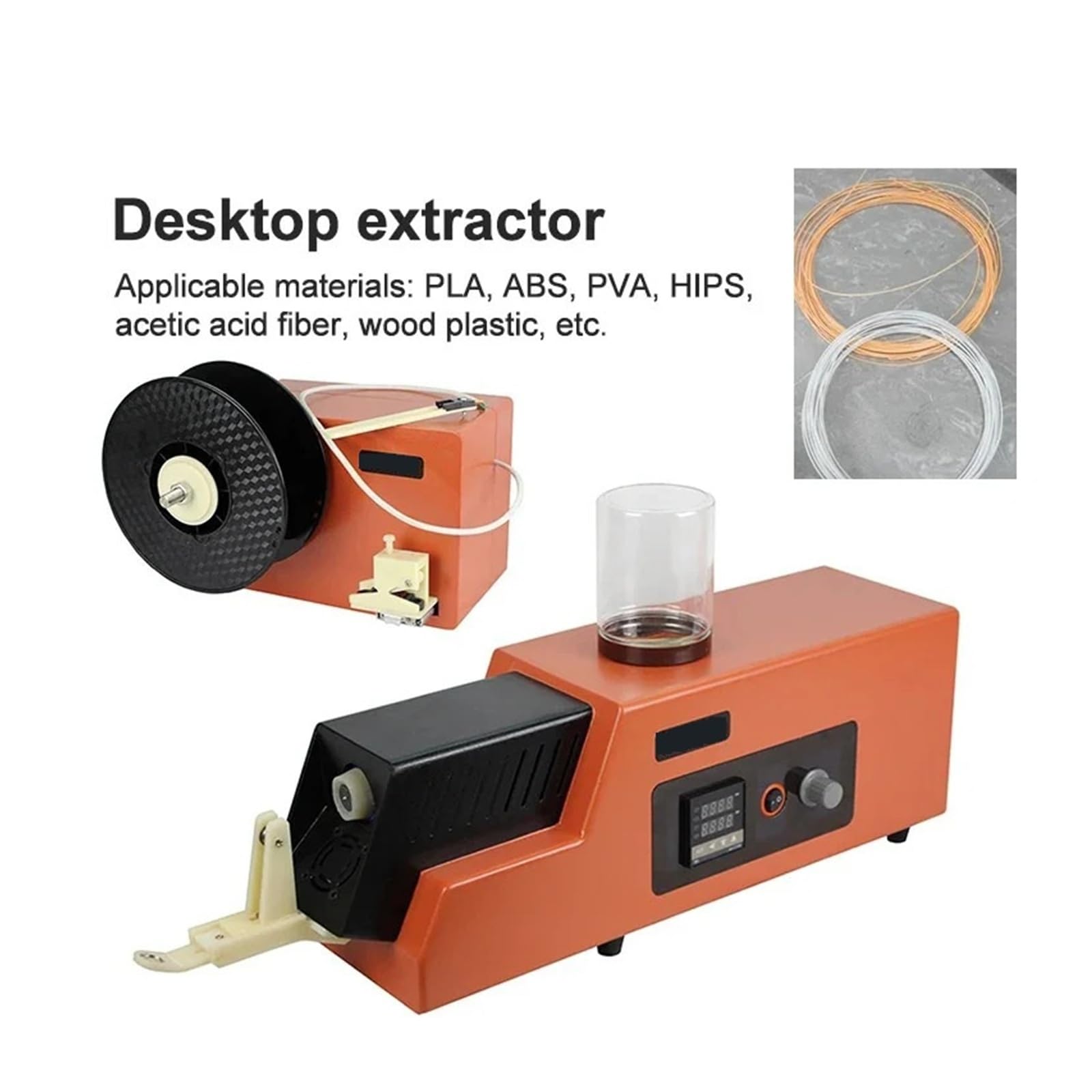 Materiały eksploatacyjne do druku 3D Wytłaczarka do drukarki stacjonarnej o rozmiarze 1,75 mm i 3 mm Maszyna do wytłaczania z regulacją prędkości z akcesoriami(Extruder)