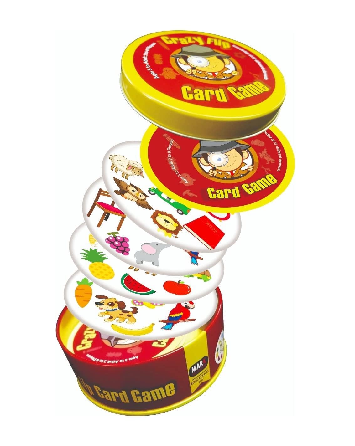 Metro Toys & Gift Crazy flip Card Game - Find It First Card Game for Kids (Pack of 3)