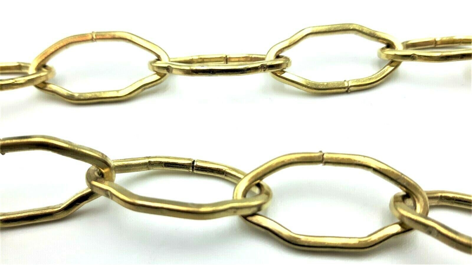 Chandelier Chain Gothic Style 10kg Max Weight Loading - Choice of Finishes - Sold by The Metre (Brass)
