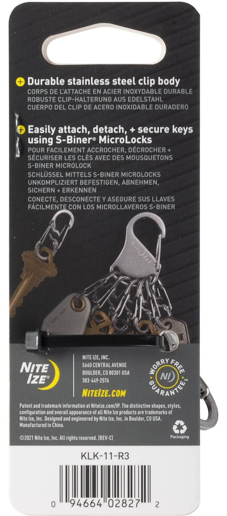 Nite Ize KeyRack Locker Stainless Steel (4-Pack)