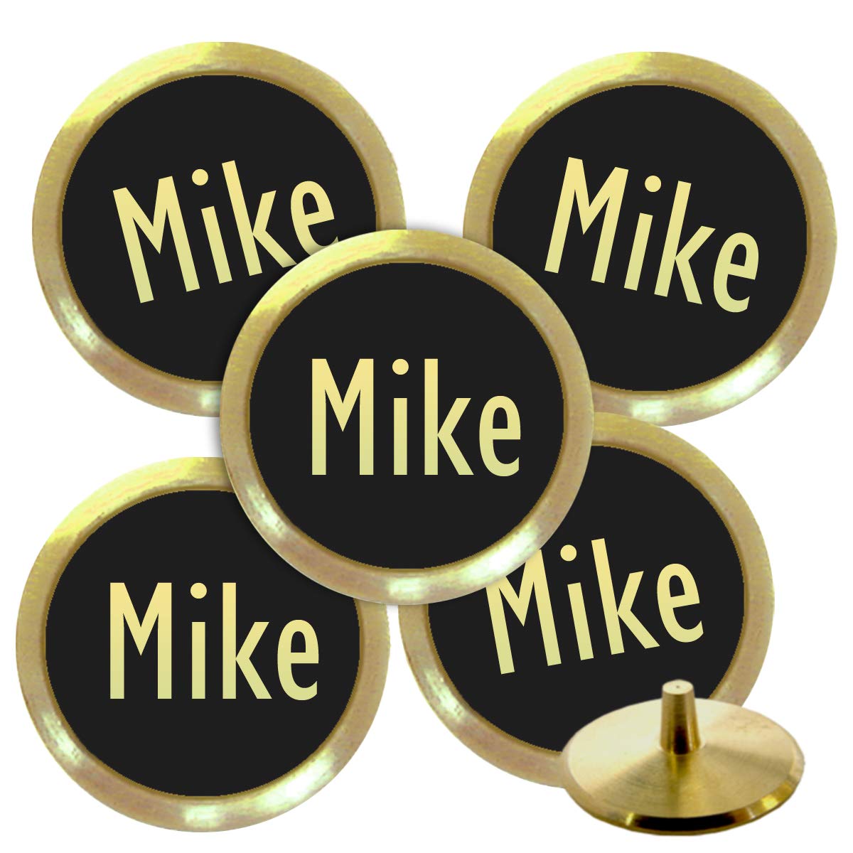 Best Impressions Personalised Solid Brass Golf Ball Markers (Mike) — image 1