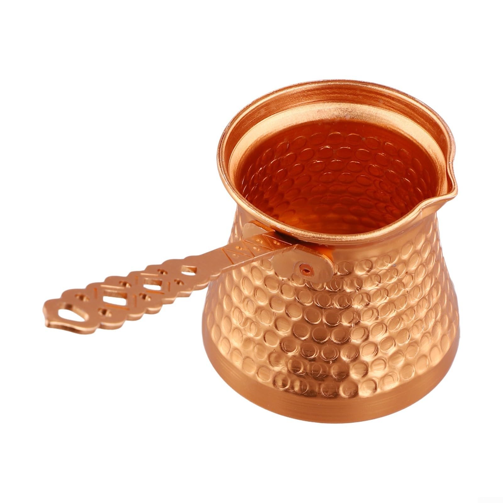 Cafetera Turca De Cobre Para 2 Personas – 180 Ml, Diseño Moderno Y Redondo, Perfecta Para Café Griego O árabe