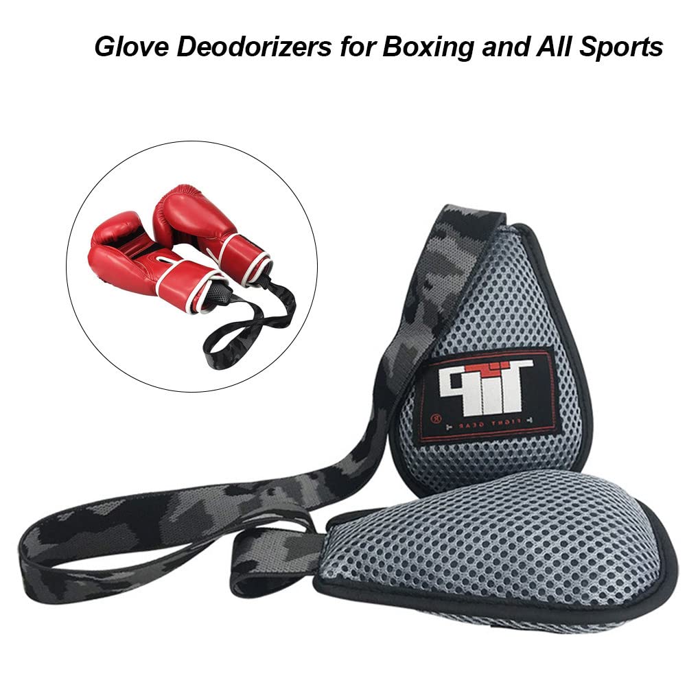 LOSOO Guantes Bolsas Desodorizantes | Desodorante Limpieza Mantenimiento Guantes Boxeo - Absorbe el hedor y Deja los Guantes Frescos, se Adapta a Todos los Guantes y Zapatos