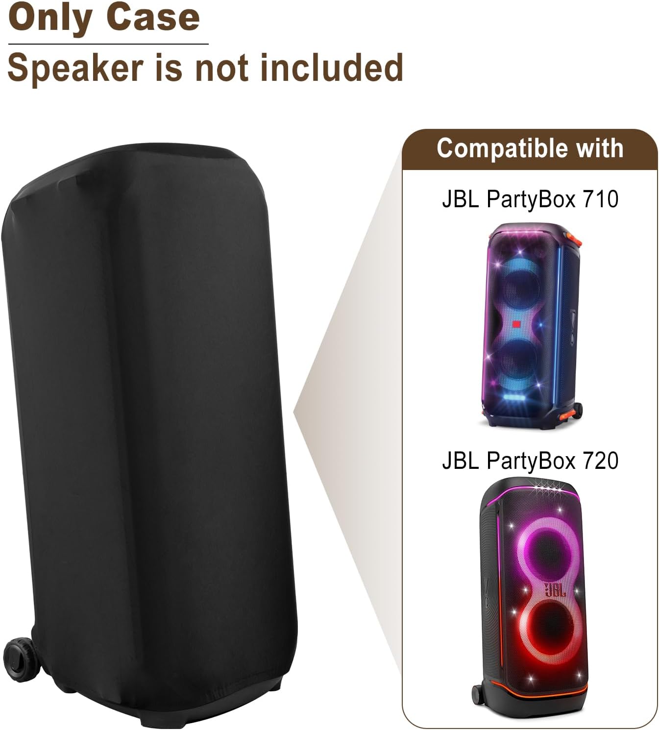 TXEsign Dust Cover Protective Case for JBL Partybox 710/720 Portable Party Speaker, Stretch Speaker Cover Dust Case with Elastic Band for JBL Partybox 710 Dust Sleeve - Image 2