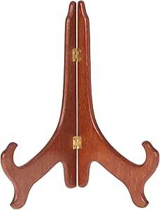 Buy Bard's Hinged Medium Wood Plate Stand, 5" H X 5" W X 3.5" D (For 5" - 7.5" Plates), Pack Of
