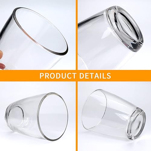Miniatura 3 de QAPPDA 7 Ounce Juice Glasses,Stackable Drinking Glass Set of 12,Clear Water Glasses Durable Homemade Beverage Tumbler for Soda,Mixed