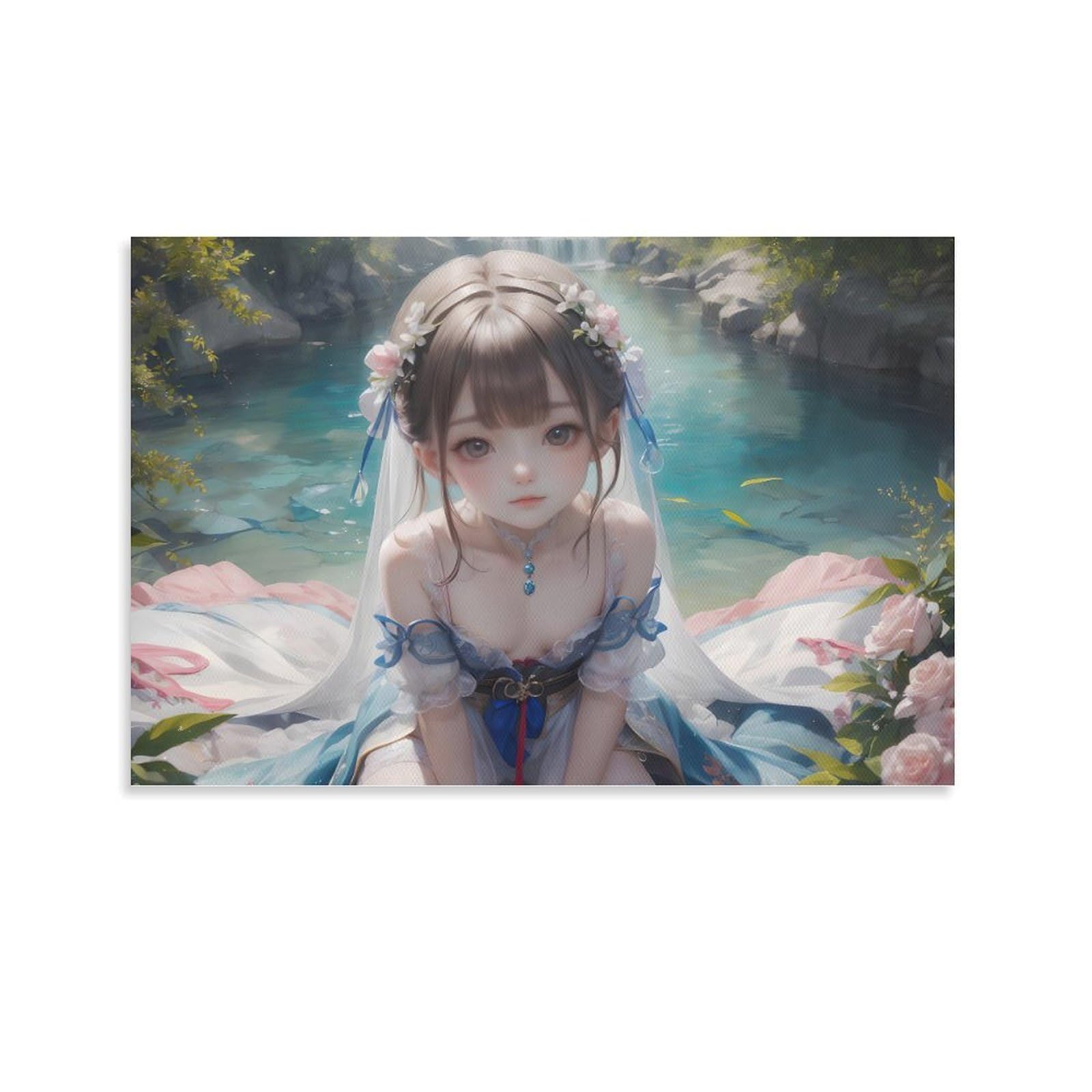 Amazon.co.jp: 純粋な可愛い女の子 かわいい女の子 アニメポスター 