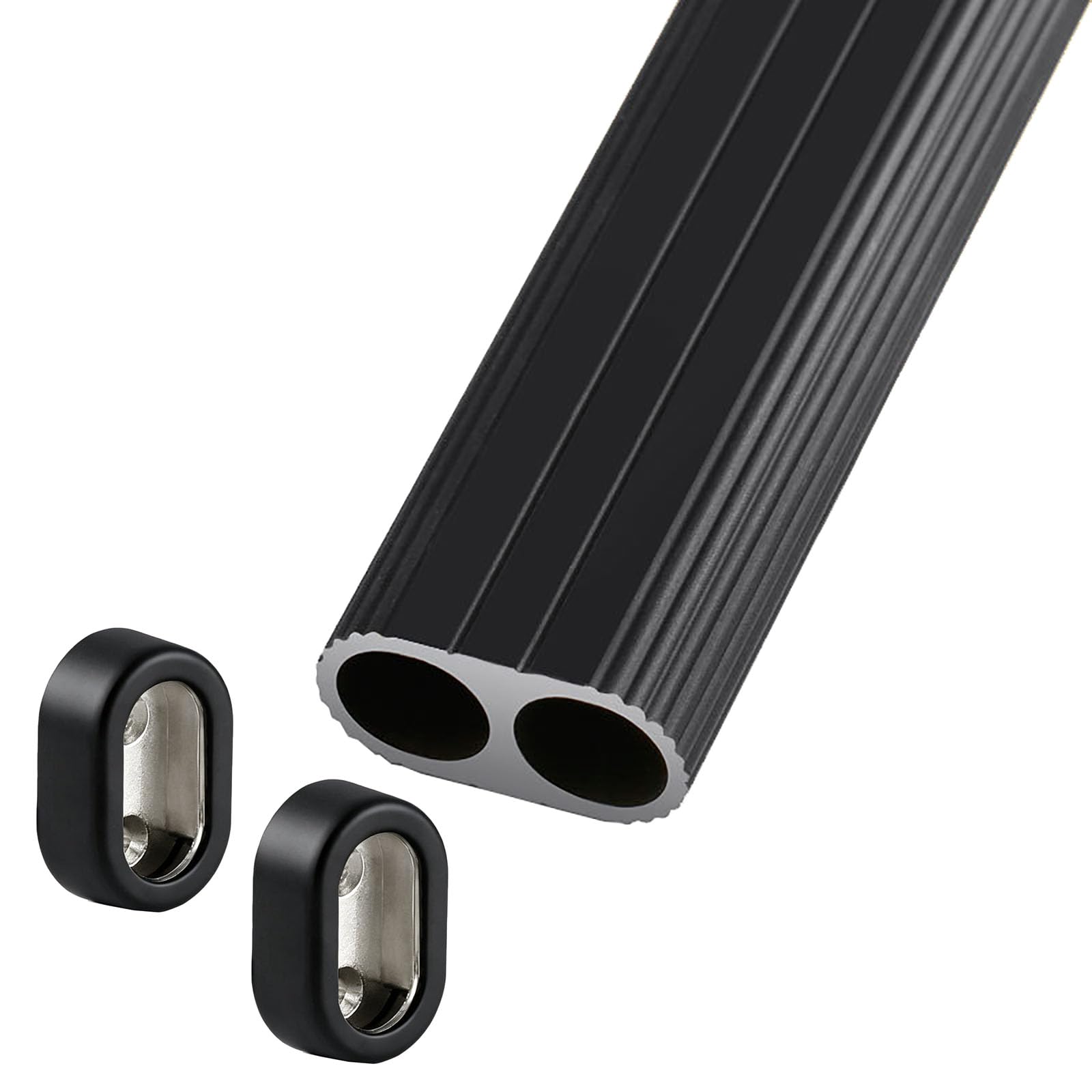 Qudkdhs Black Closet Rods For Hanging Clothes, 12 To 47 Inches Metal Closet Rod,Closets Hanging Organizer,Heavy Duty Shower Curtain Rods For Closets Wardrobes Laundry Rv 100Cm