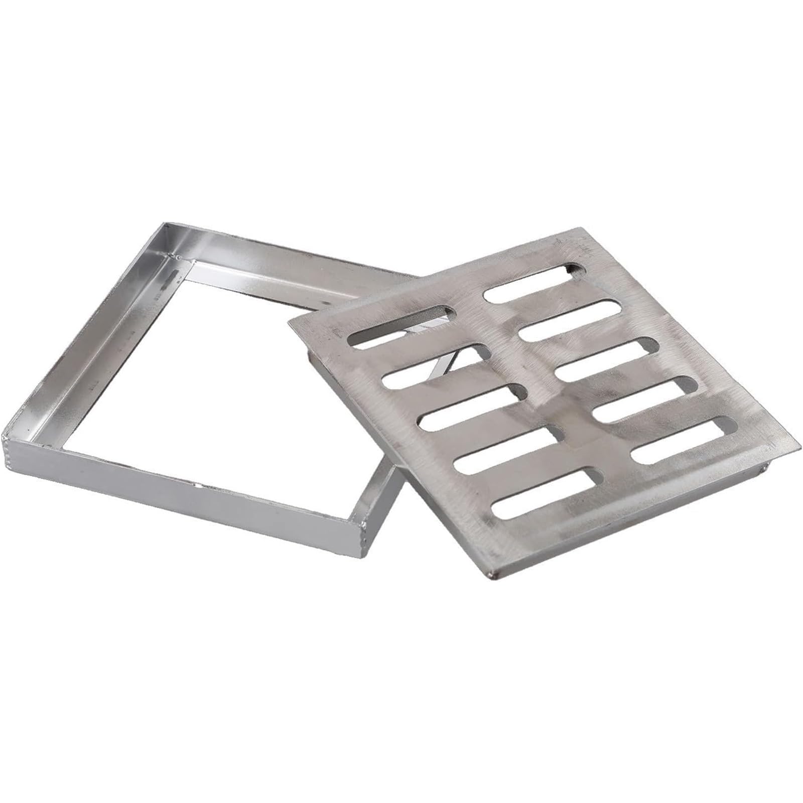 Grille de drainage en acier inoxydable 50x30cm double rangée
