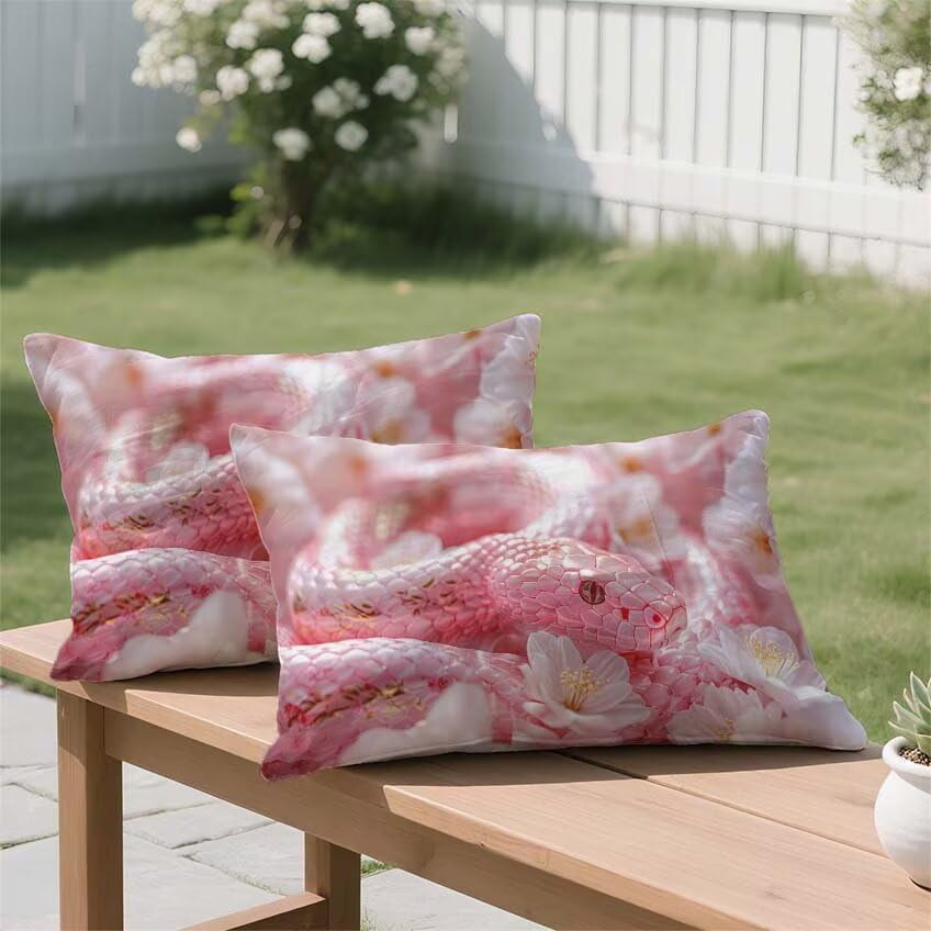 Housse de coussin 70x90cm rectangulaire rose, un cadeau de maison idéal