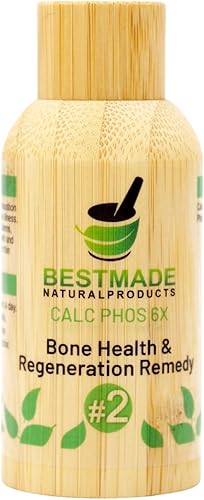 Bestmade Natural Products Calc Phos 6X, remedio homeopático de sal celular para la salud ósea y regeneración - Ayuda con problemas de crecimiento,