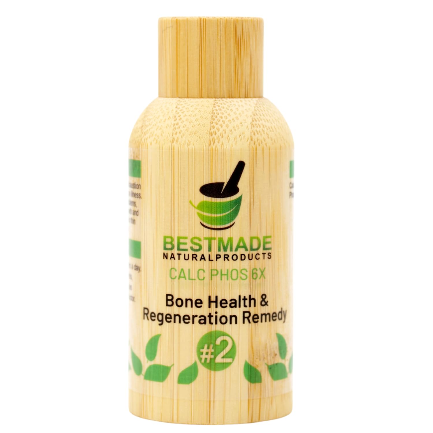 Bestmade Natural Products Calc Phos 6X, Homeopathic Cell Salt Remedy for Bone Health & Regeneration - Helps with Growth Problems, Broken Bones, Calcium Deficiency & Coldness, 350 Pellets