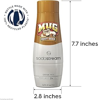 SodaStream Mug Root Beer Drink Mix (440ml, Pack of 4)