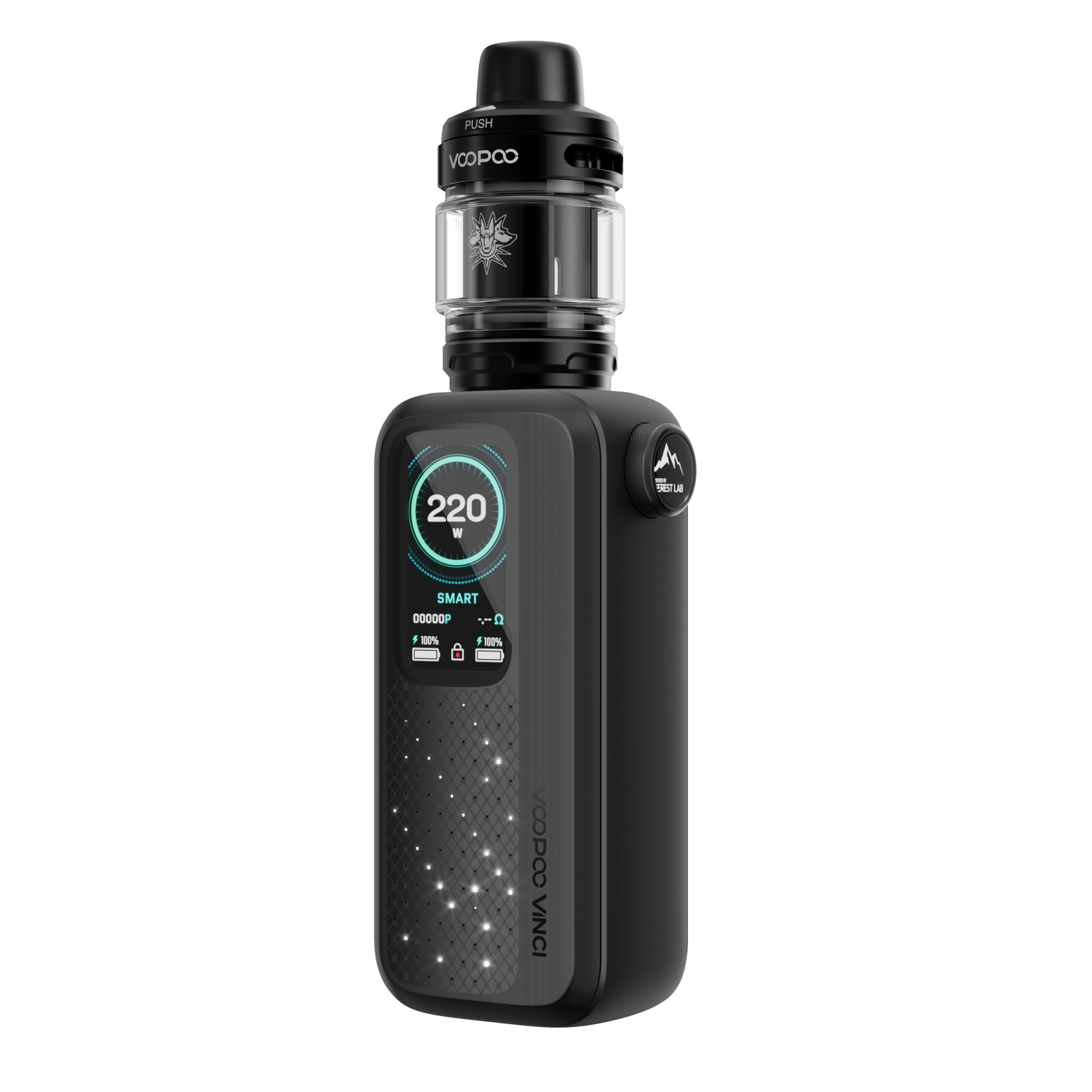 VOOPOO Vinci Spark 220 Kit 220W Mod 5.5ml Uforce-X Tank & PnP X Coil  Electronic Cigarette External 18650 Vaporizer No Nicotine (Midnight Black,)  : Amazon.fr: High-Tech