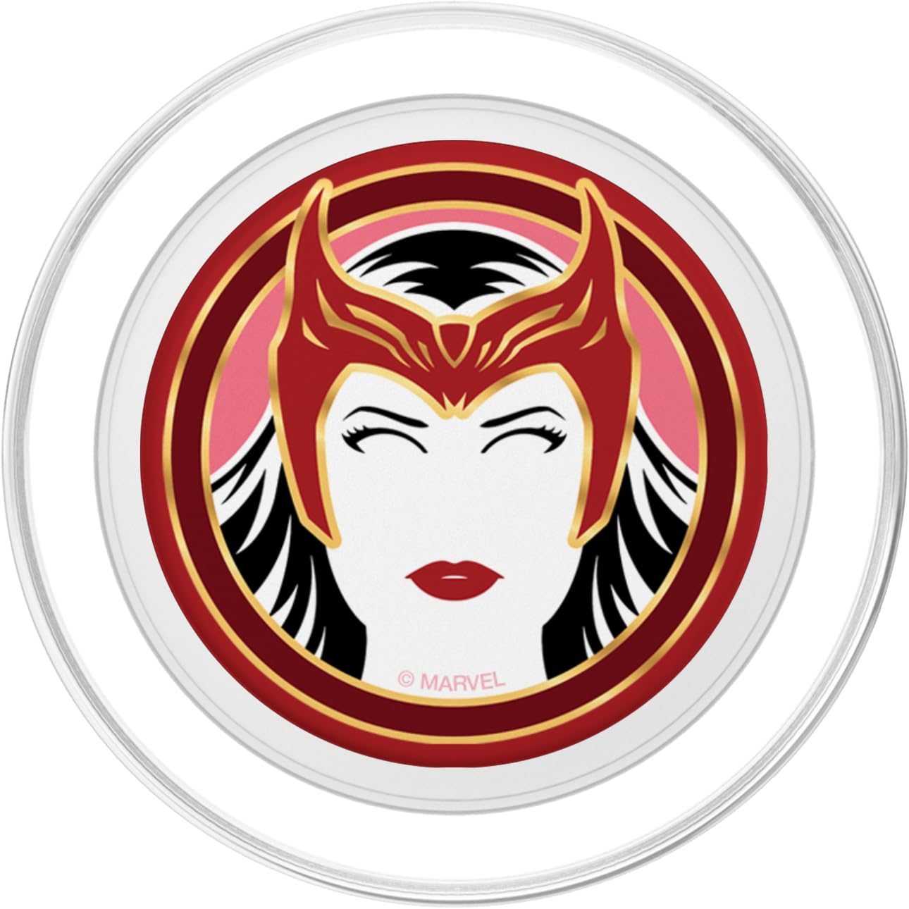 Marvel WandaVision Wanda Maximoff Scarlet Witch PopSockets PopGrip for MagSafe, Clear - Image 2