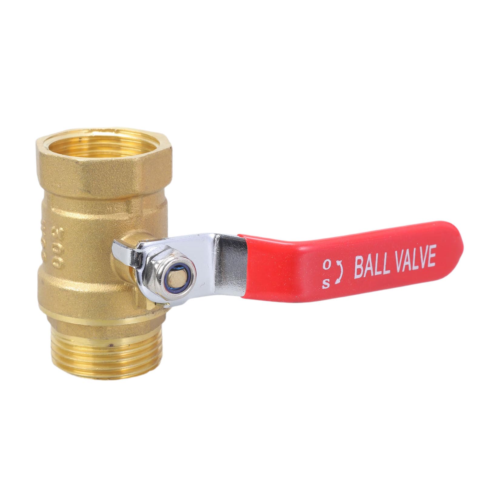 RGYBAO Water Pipe Fittings Quick Connector Ball Valves 1inch Male Female Thread Connector Garden Watering Irrigation Coupler Brass Ball Valves