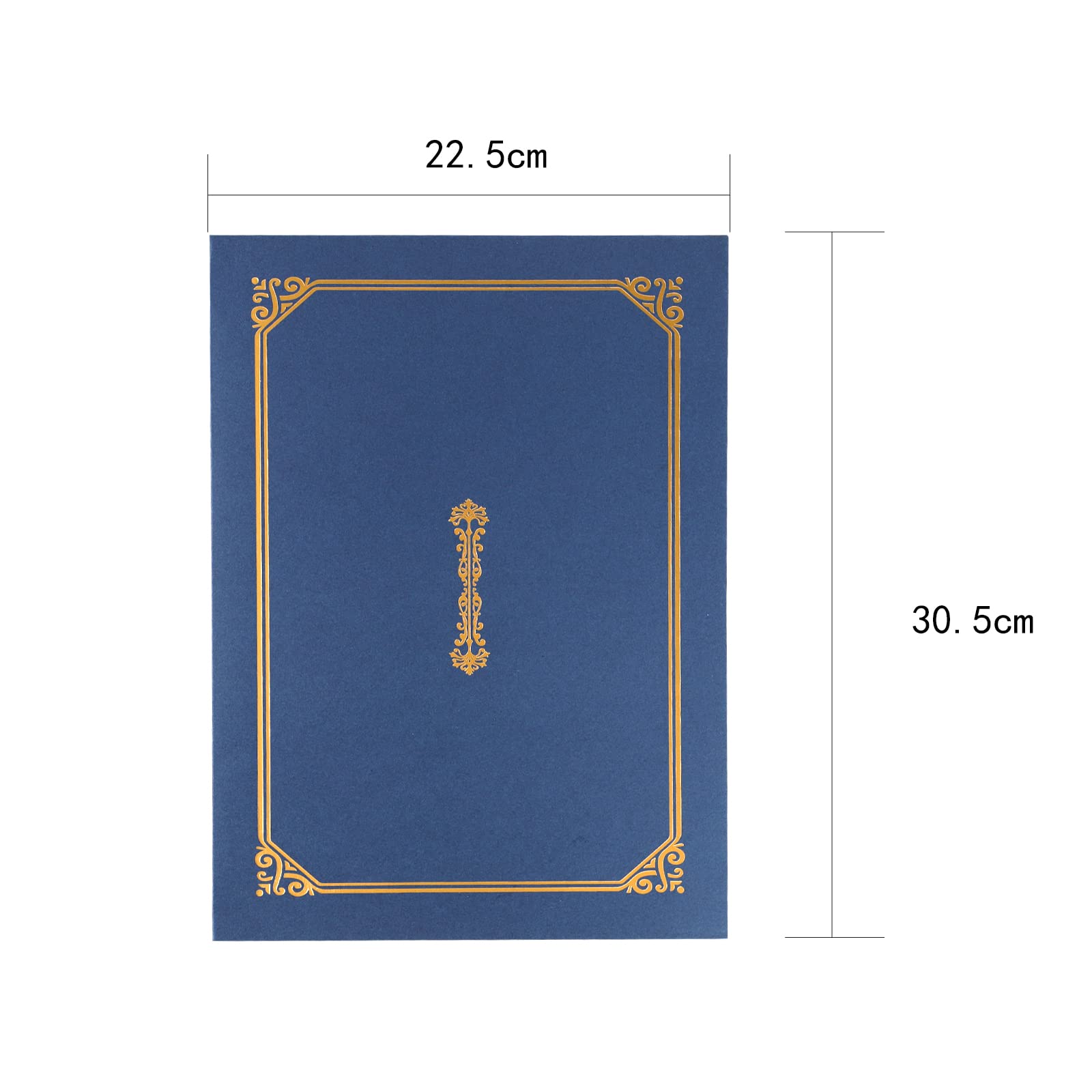 OhMill, Set di 5 copertine per diploma, formato A4, titolare del certificato, 22, 5 x 30, 5 cm, con carta di diploma, portacertificati, per lauree