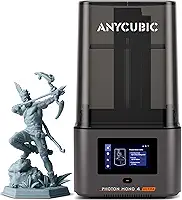 Impressora 3D de resina ANYCUBIC Photon Mono 4 Ultra 10K, tela mono HD de 7'' e fonte de luz COB, impressão rápida de 120 mm/h, detecção inteligente, tamanho de impressão de 6,04''x3,42''x 6,49''