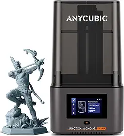 Impressora 3D de resina ANYCUBIC Photon Mono 4 Ultra 10K, tela mono HD de 7'' e fonte de luz COB, impressão rápida de 120 mm/h, detecção inteligente, tamanho de impressão de 6,04''x3,42''x 6,49''