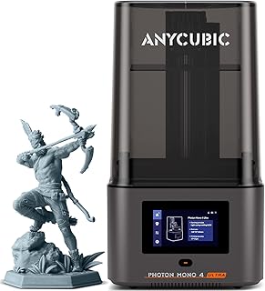Anycubic Photon Mono 4 Ultra Imprimante 3D Résine, Écran LCD Mono 7” 10k avec Source Lumineuse COB, Vitesse Max120mm/h, Écran Tactile HD avec 8 Langues, Taille d'impression 153,4x87x165 mm