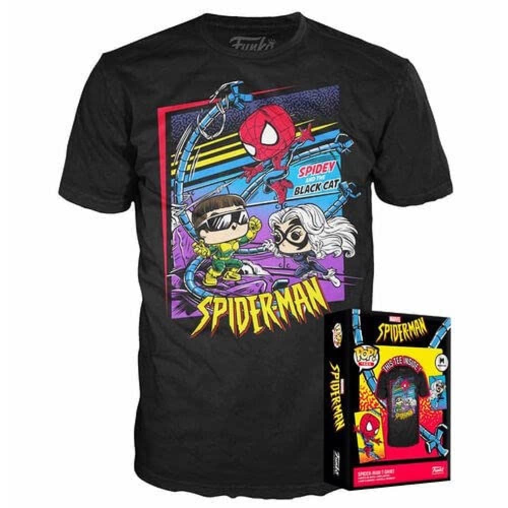 FunkoFunko Boxed Tee: Marvel - Spider-man: Spidey Cat Doc - Small - (S) - Marvel Comics - T-Shirt - Clothes - Gift Idea - Short Sleeve Top for Adults Unisex Men and Women - Official Merchandise