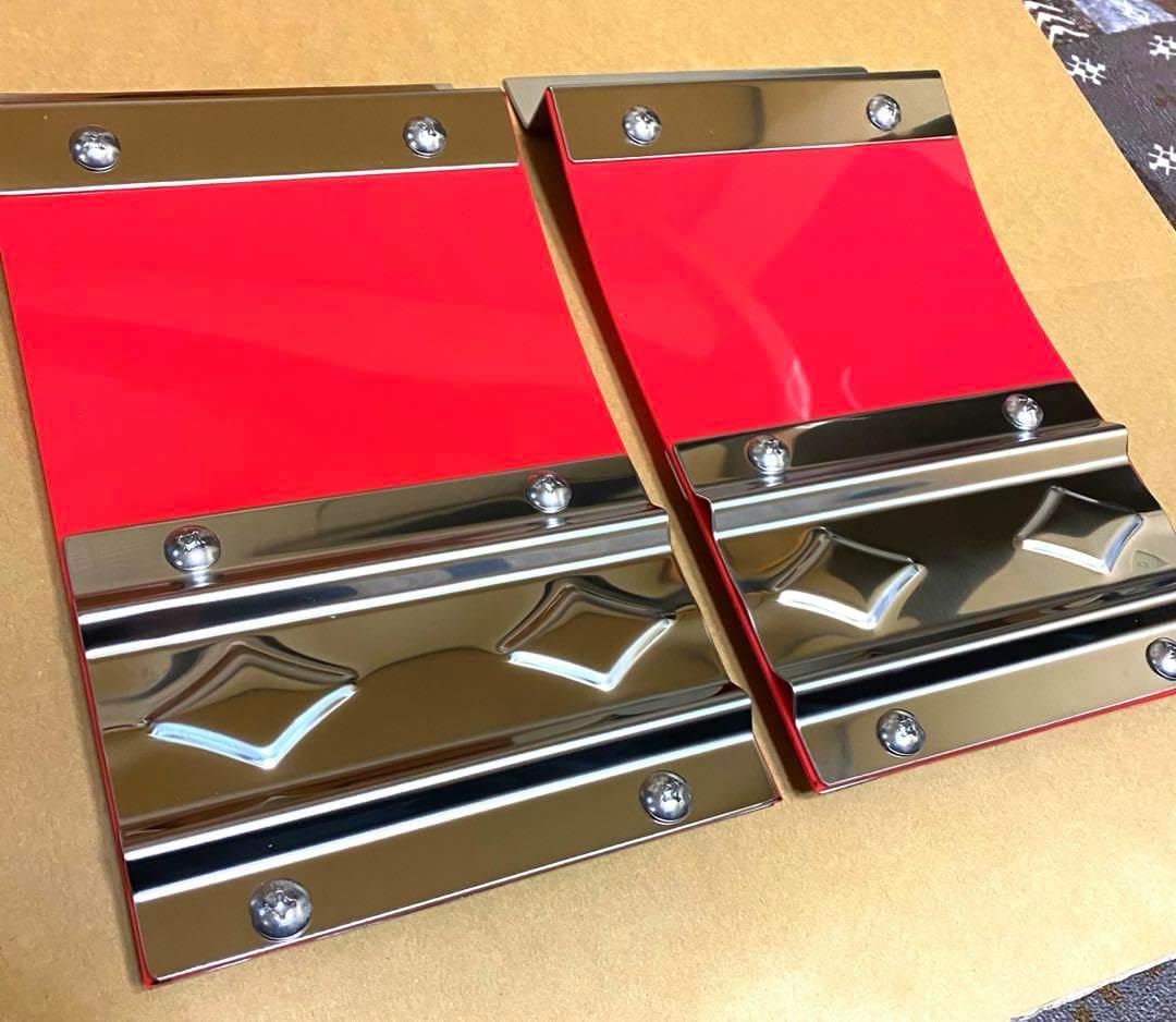 軽トラック軽トラ　泥除け　デコトラ　ウロコ赤　ハイゼット　ジャンボ　キャリィ 軽トラック軽トラ 泥除け デコトラ ウロコ赤 ハイゼット