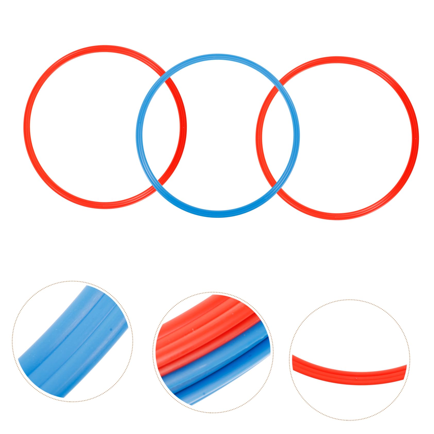 LIOOBO 6 stücke Agility Ringe Geschwindigkeit Agility trainingsringe für Trainer Leichtathletik fußball fußball Kampfsport Training 40 cm
