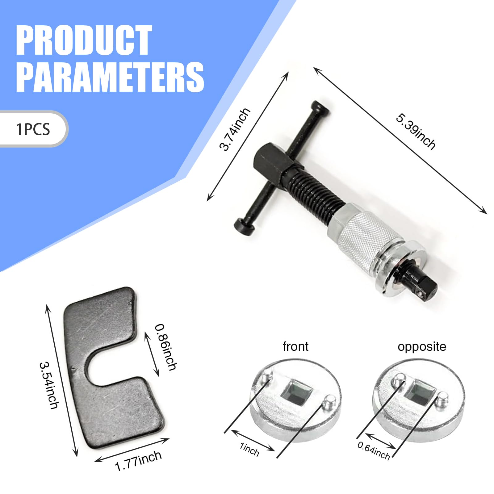 Amazon.com: DYEKNEE Pack-1 Car Brake Pad Adjuster, 5.39