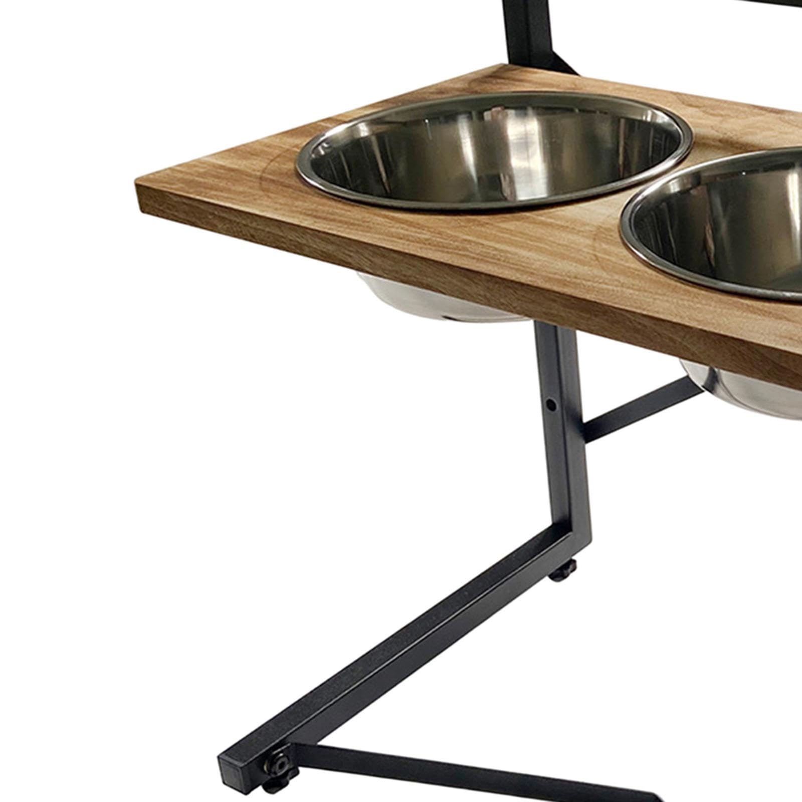 Gamelles surélevées pour Chiens, Support pour Gamelles, Support surélevé Réglable avec 2 Gamelles en Acier Inoxydable, Gamelles pour Eau et Nourriture