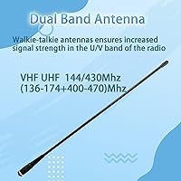 Vista 7 de Retevis Antena Walkie Talkie, antena hembra SMA de 15.4 pulgadas, antena de doble banda de 144/430 MHz, antena de látigo, para Retevis RT29 RT86