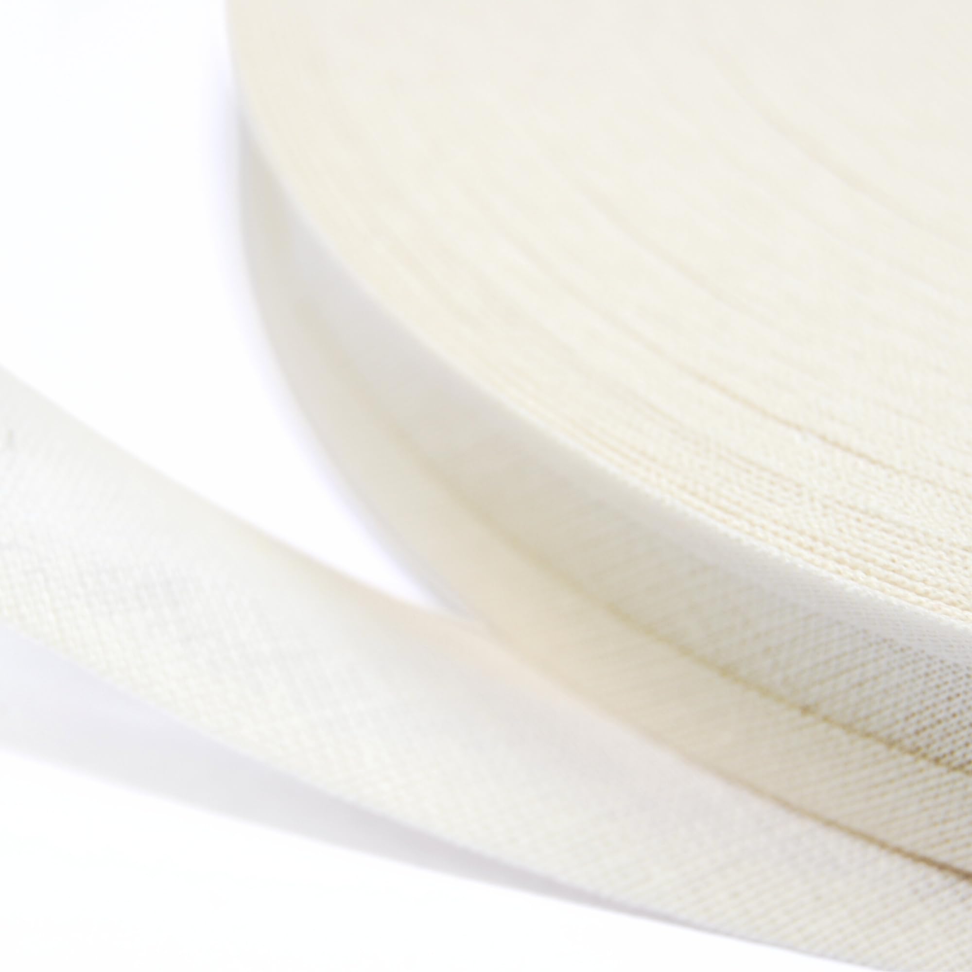 celloexpress 25mm Ivory Cotton Bias Binding Tape for Sewing - Trim Edging Quilting Bunting Crafts (5m - 500cm)
