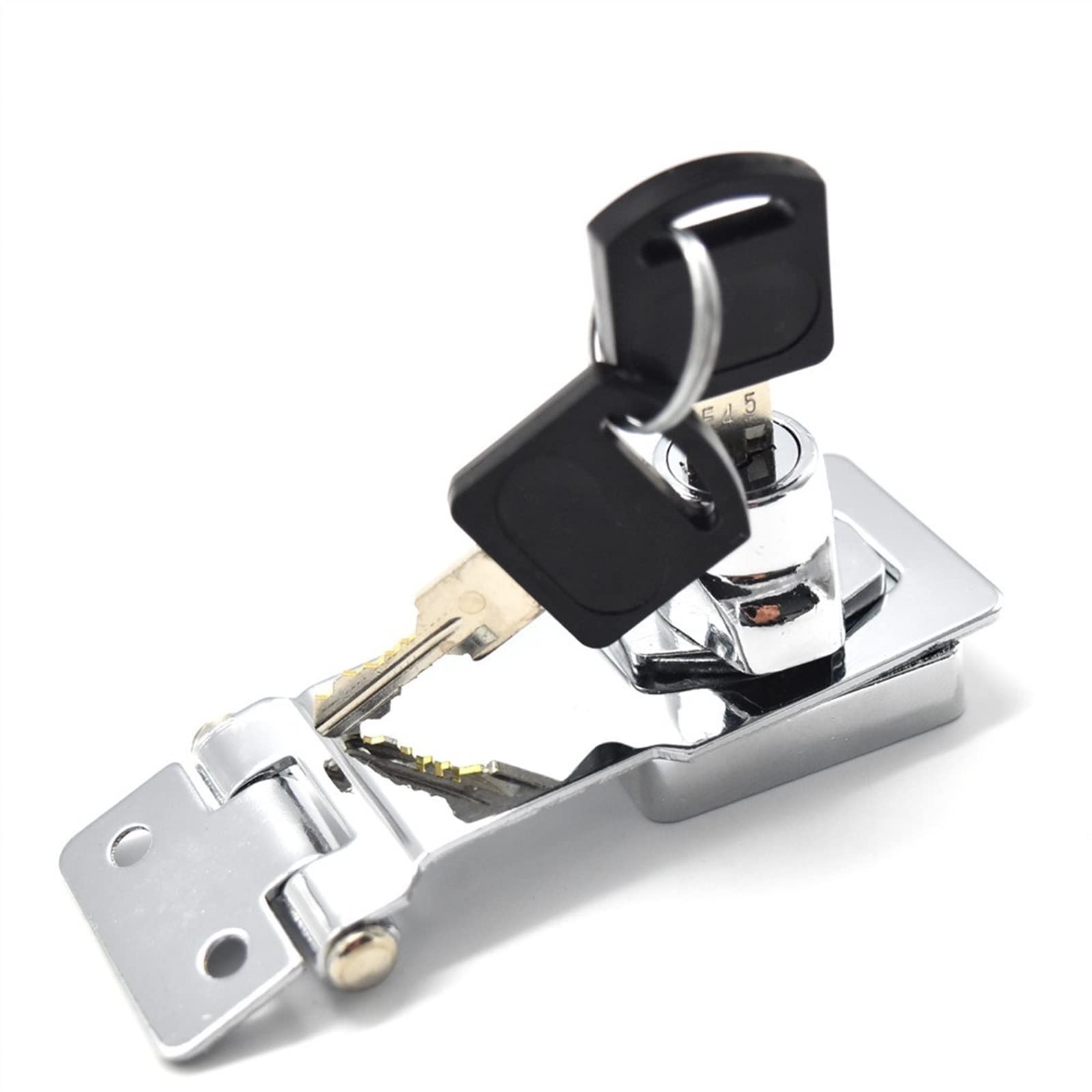 Hasp Lock for Light-box Armadio elettrico Air Box Borsa Show Case Cassetto Porta Hardware JA10 1Pcs (Size : 2inch Chrome Samekey)
