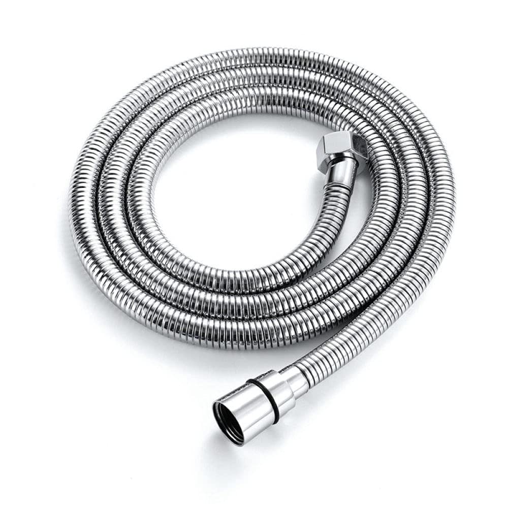 tubi doccia, tubo di ricambio, Flessibile doccia da 1,5 m Flessibile doccia nero opaco Flessibile doccia oro Flessibile doccia oro rosa Flessibile doccia lucido, Lucido, 150 cm (Color : Polished, Si