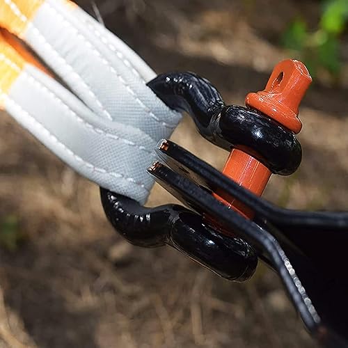 Miniatura 8 de iztor 2 grilletes de anillo en D de 12 pulgada con capacidad de 4409 libras (2 toneladas), 26455 libras (12 toneladas) de máxima resistencia a la