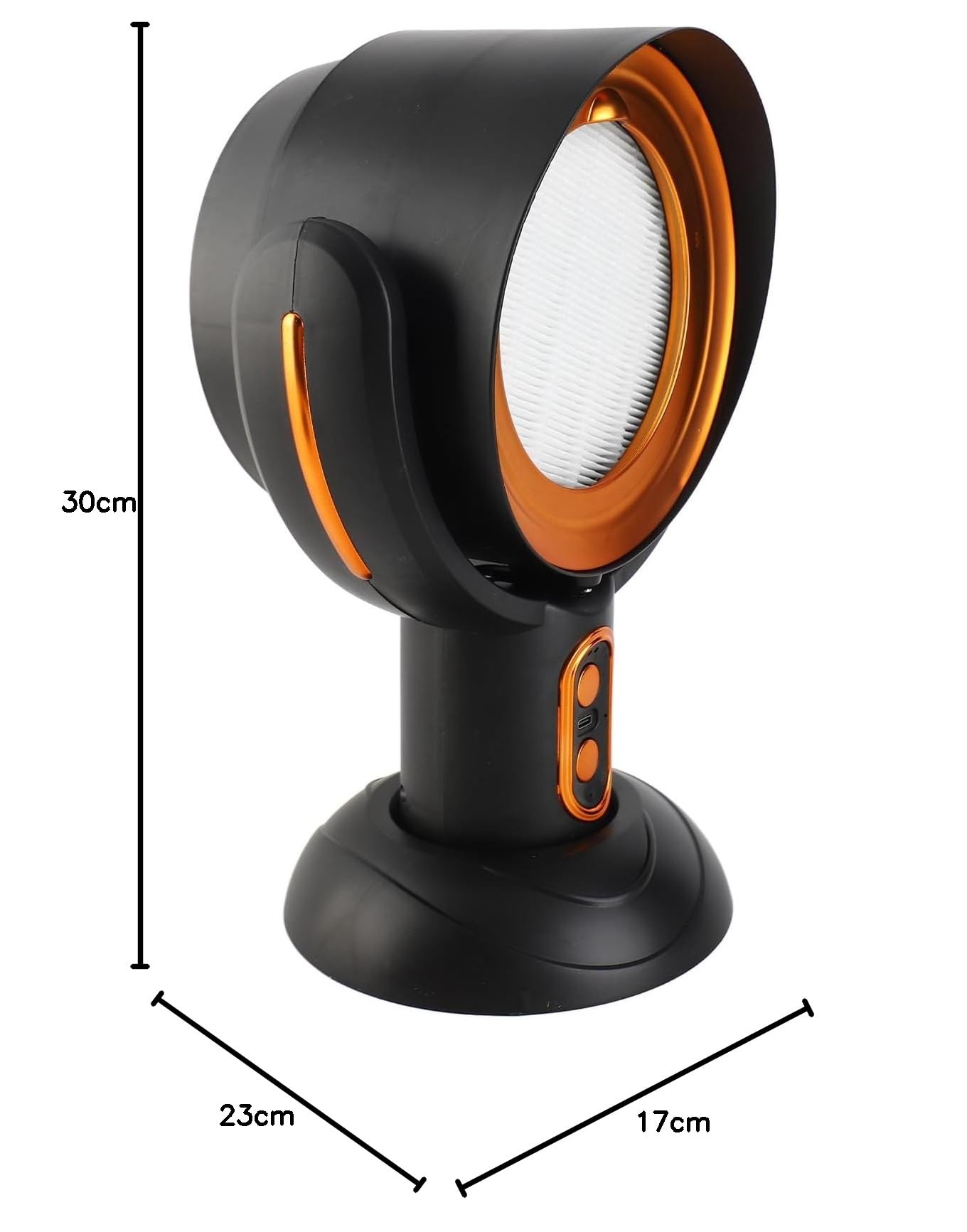 Tragbare Dunstabzugshaube USB-betriebener abnehmbarer Filter 5V 8W 2 Gang Windgeschwindigkeit Desktop Dunstabzugshaube Abnehmbarer Ölspeicherbecher Breite Anwendung ABS für (Schwarz Gold)