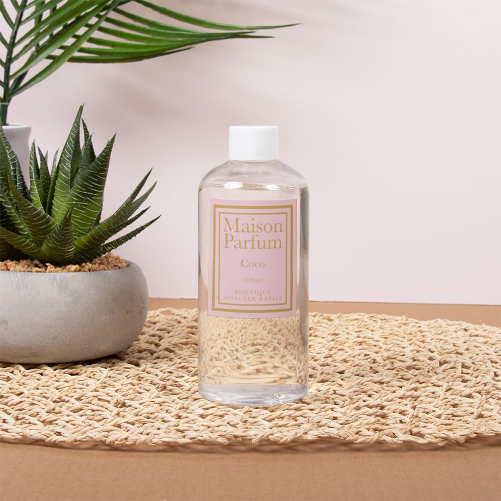 L & P Home & Gifts Home Fragrance Accessories Diffuser Refill 300Ml Coco Inspired By Chanel Coco Mademoiselle For Diffusers | Air Freshener Liquid For Diffusers | Refill For Long Lasting Freshness