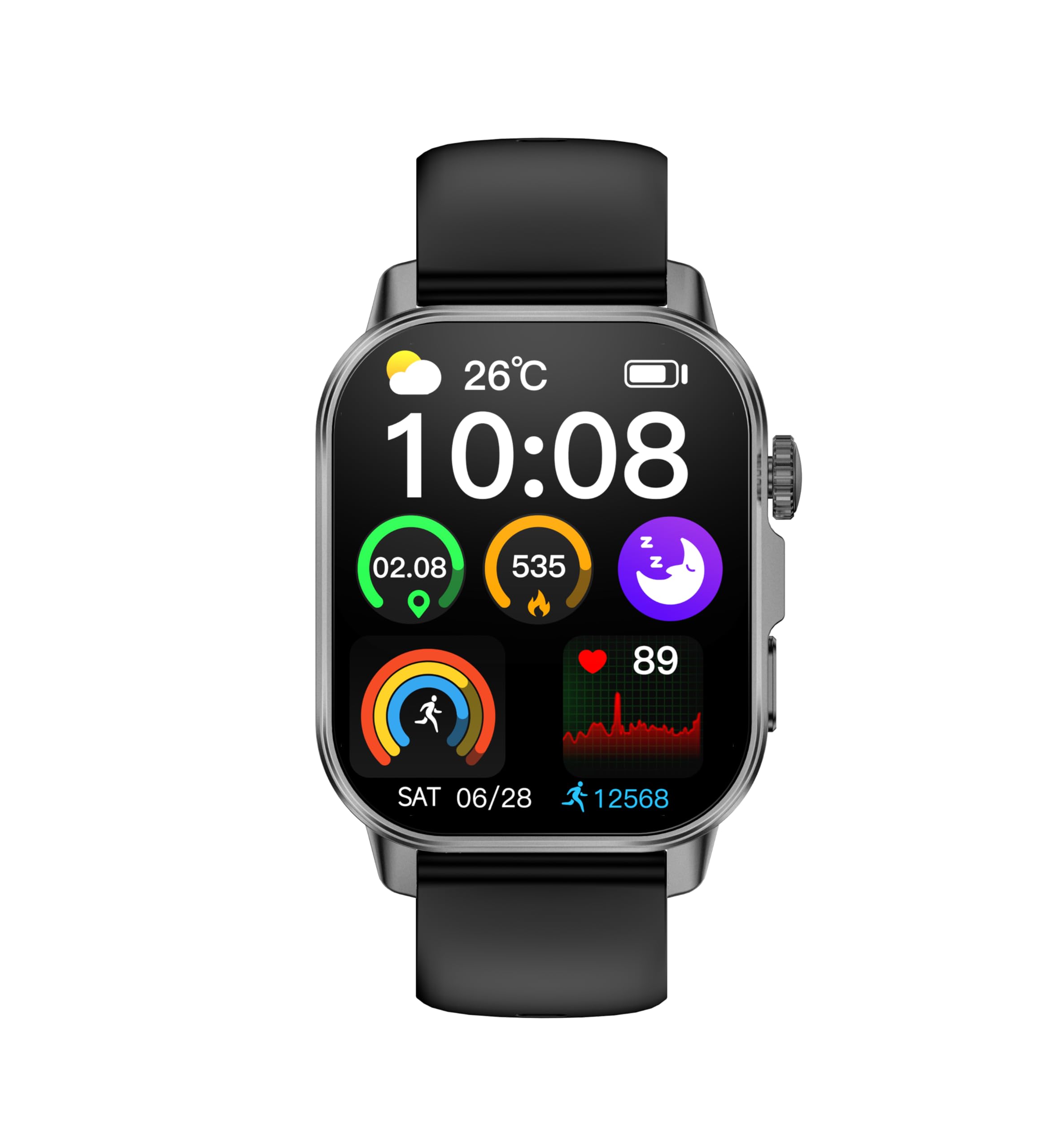 2026 Nuovo Smartwatch Uomo Donna ECG&Pressione Sanguigna/Sonno/Torcia LED