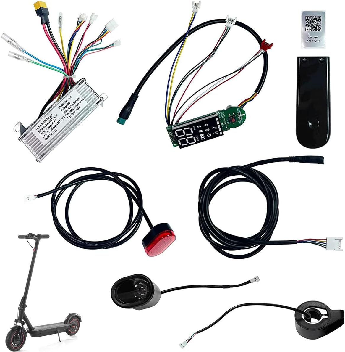 350W 36V 17A TUYA APP TUYA CONTROLLER SCOOTERS Hoverboard Bluetooth controller for maximum speed of 10 inches 40 km/h, black 2 61sv2g+WFNL. AC SL1200