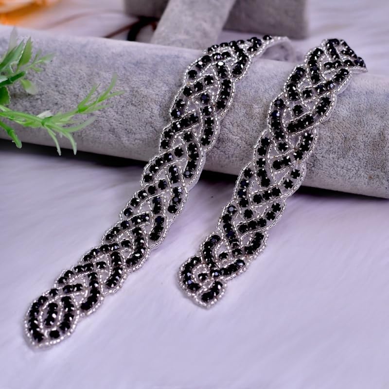 Bridal Rhinestones Sash Applique Pearls Beaded Waist Belt Elegant Handmade Crystal Belts for Wedding Dress Bridesmaid3