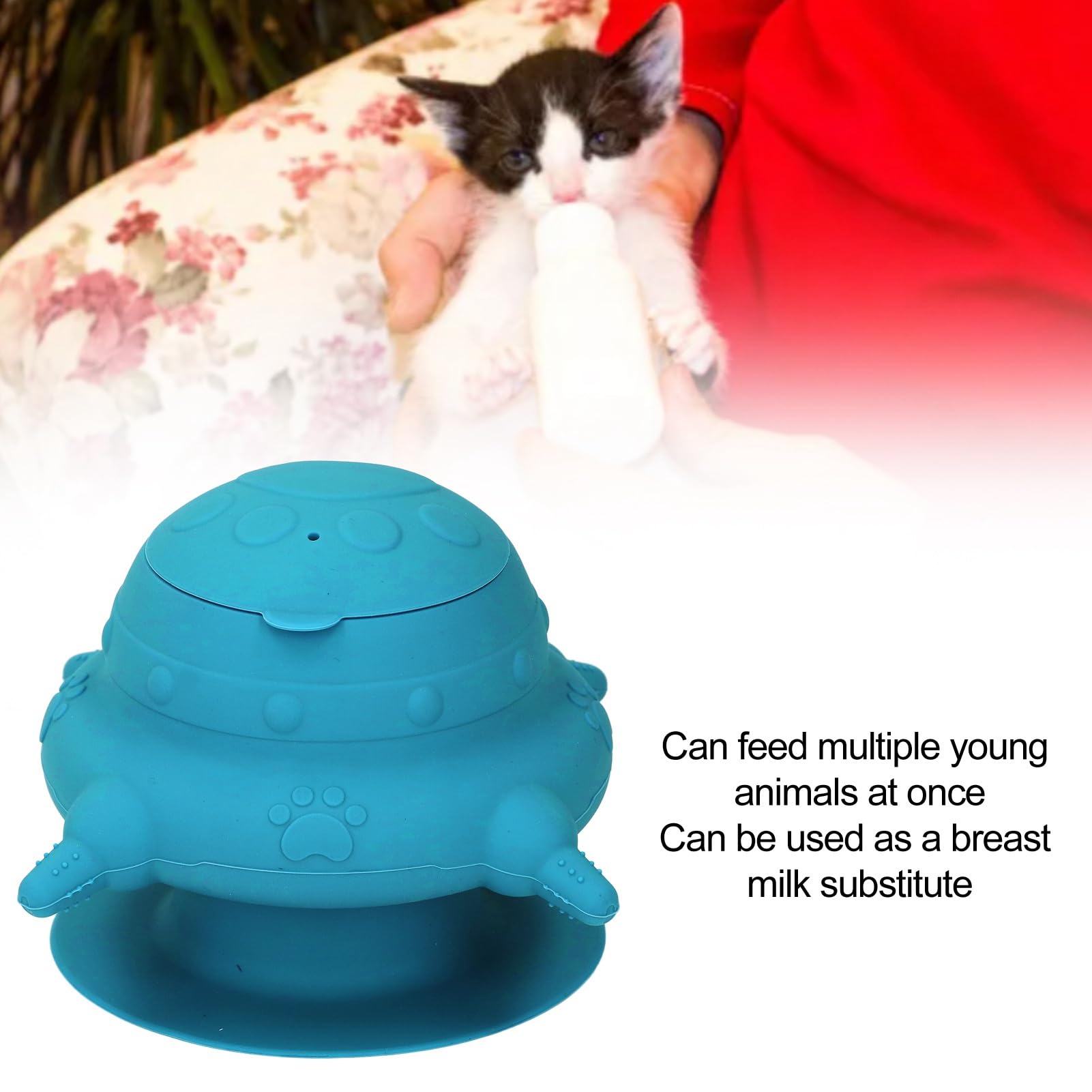 Mangeoire à Lait pour Chiots, Matériau en Silicone, Nourrit Les Chiots ou Chatons Nouveau-nés, Convient aux Propriétaires d'animaux, aux éleveurs ou aux Experts Vétérinaires