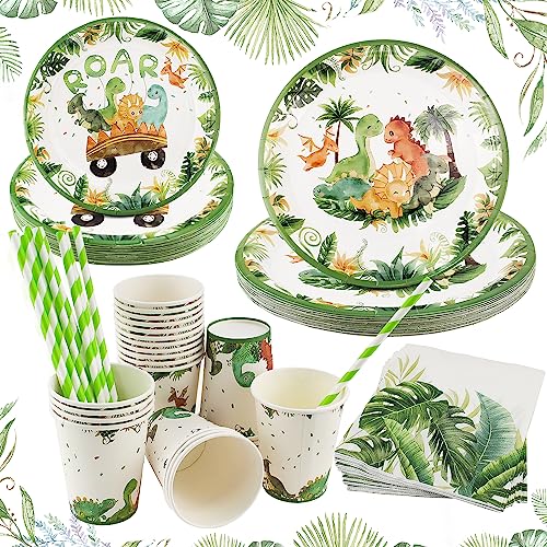 Biuebinc Partygeschirr Set 57-teilig Für Kindergeburtstag & Feiern