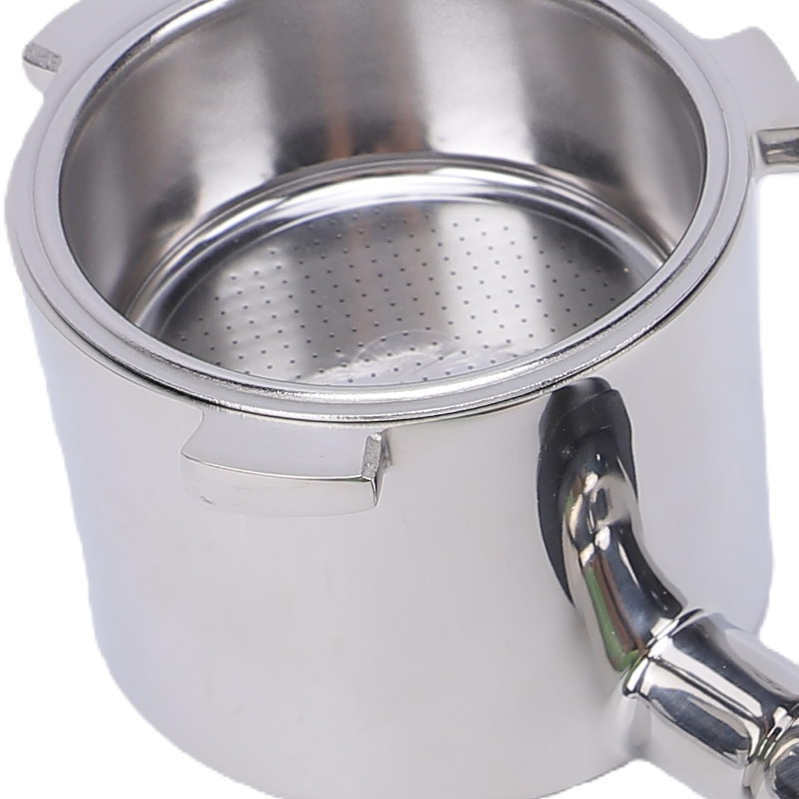 XUMIUZIY 51mm Coffee Portafilter with Walnut Handle | Acero inoxidable, Apto para máquinas Uso en casa o cafetería